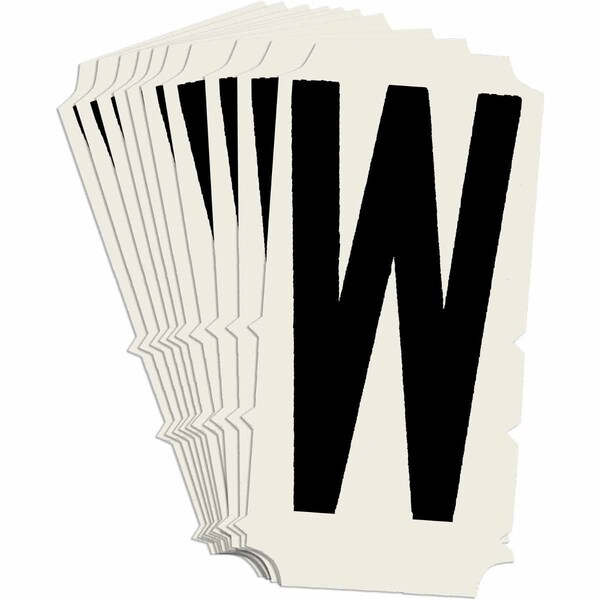 Brady Quik-Align 6450 Series Polyester 2 in Lbl Legend: W Black 10PK 6450P-W - main